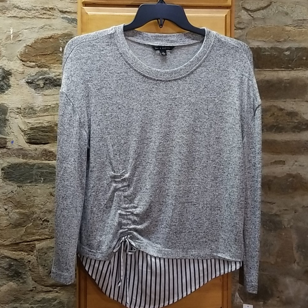 New Zac & Rachel Sweater with Gatherd Tie Bow